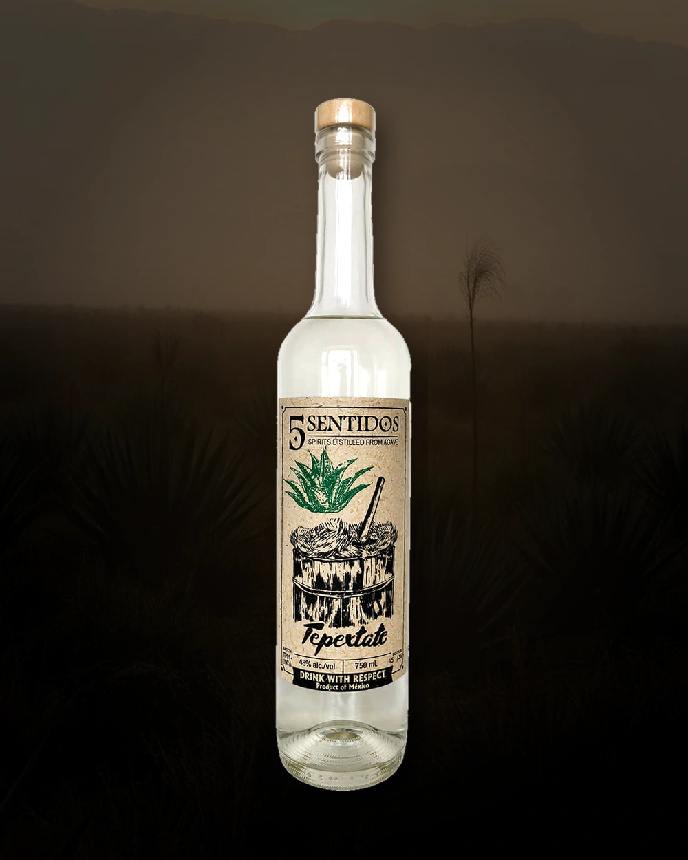 5 Sentidos Tepextate – Atenogenes Garcia bottle