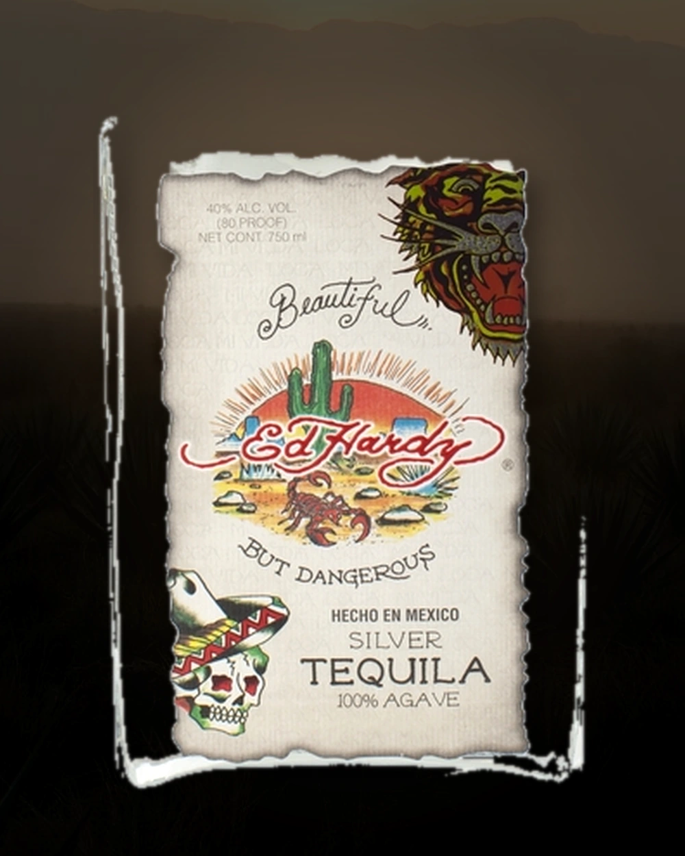 Ed Hardy Silver bottle