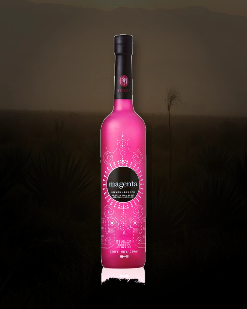 Magenta Silver / Blanco bottle