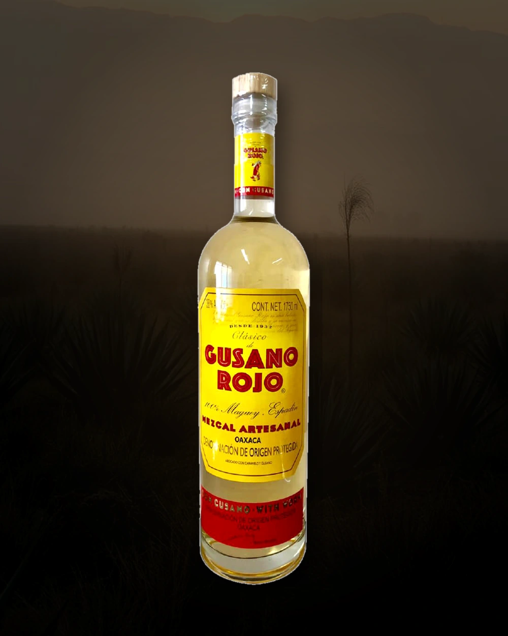 Gusano Rojo Mezcal bottle