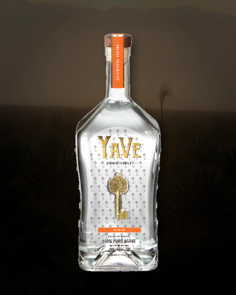 YaVe Mango Tequila bottle