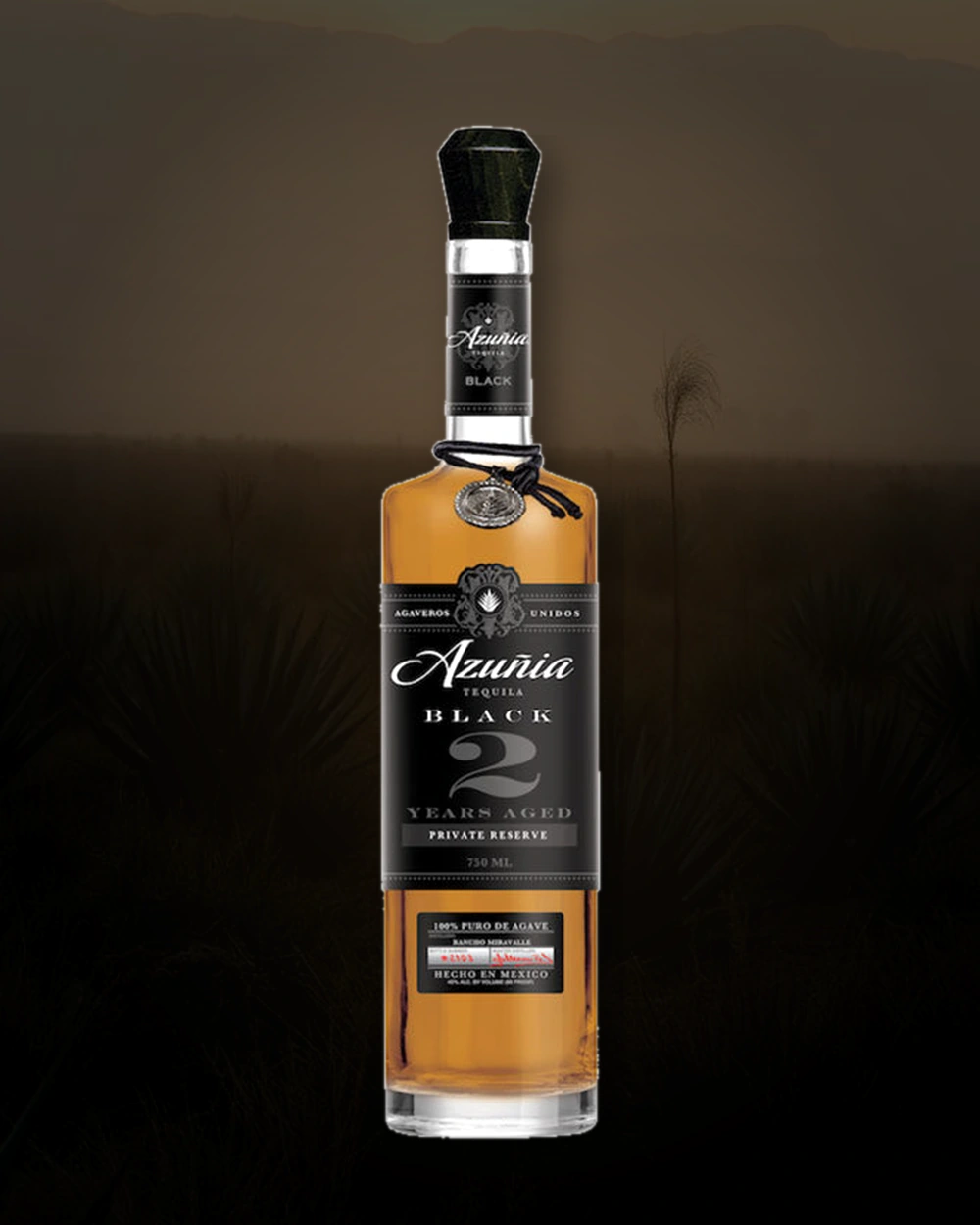Azuñia Black Añejo bottle