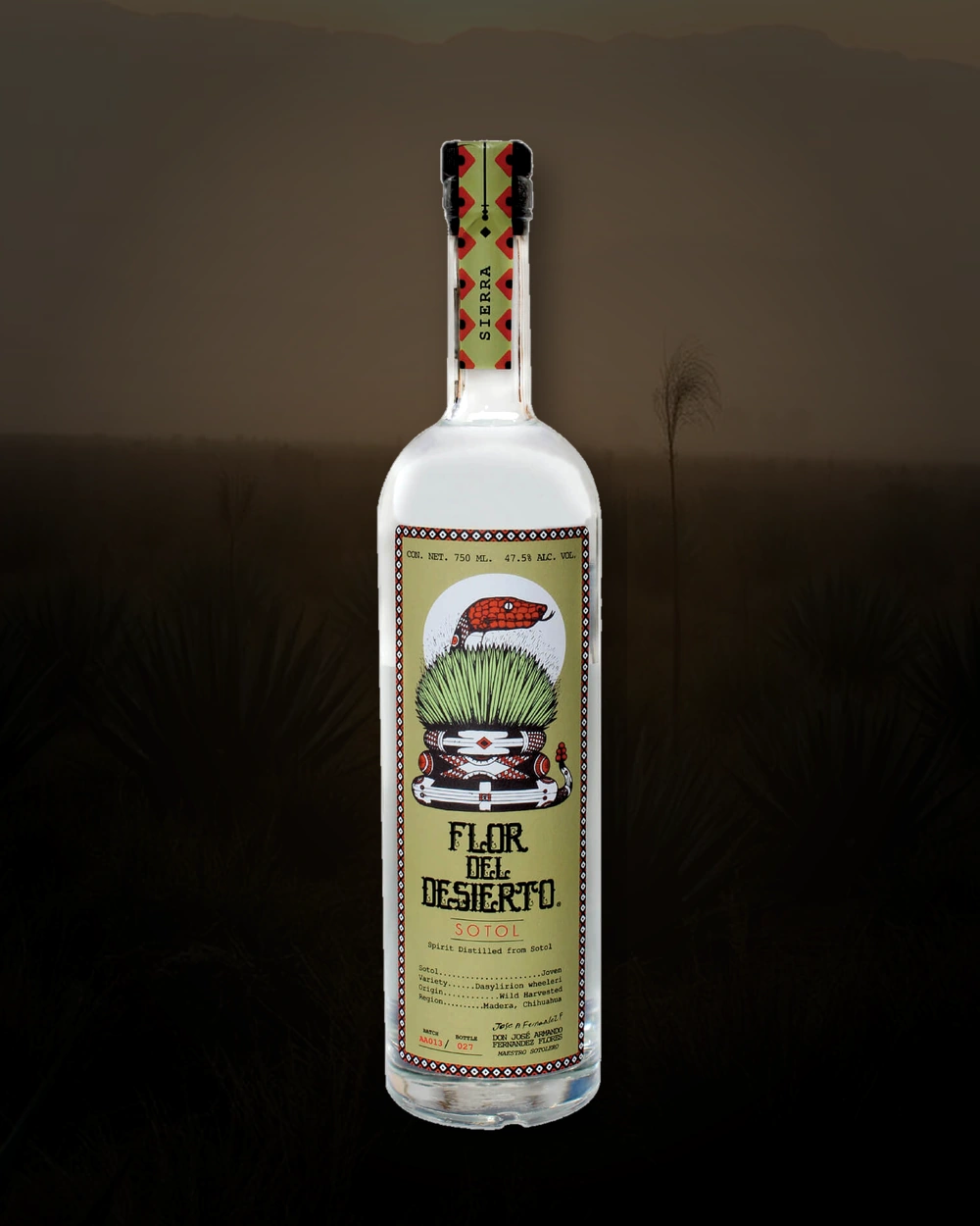 Flor del Desierto Sierra bottle