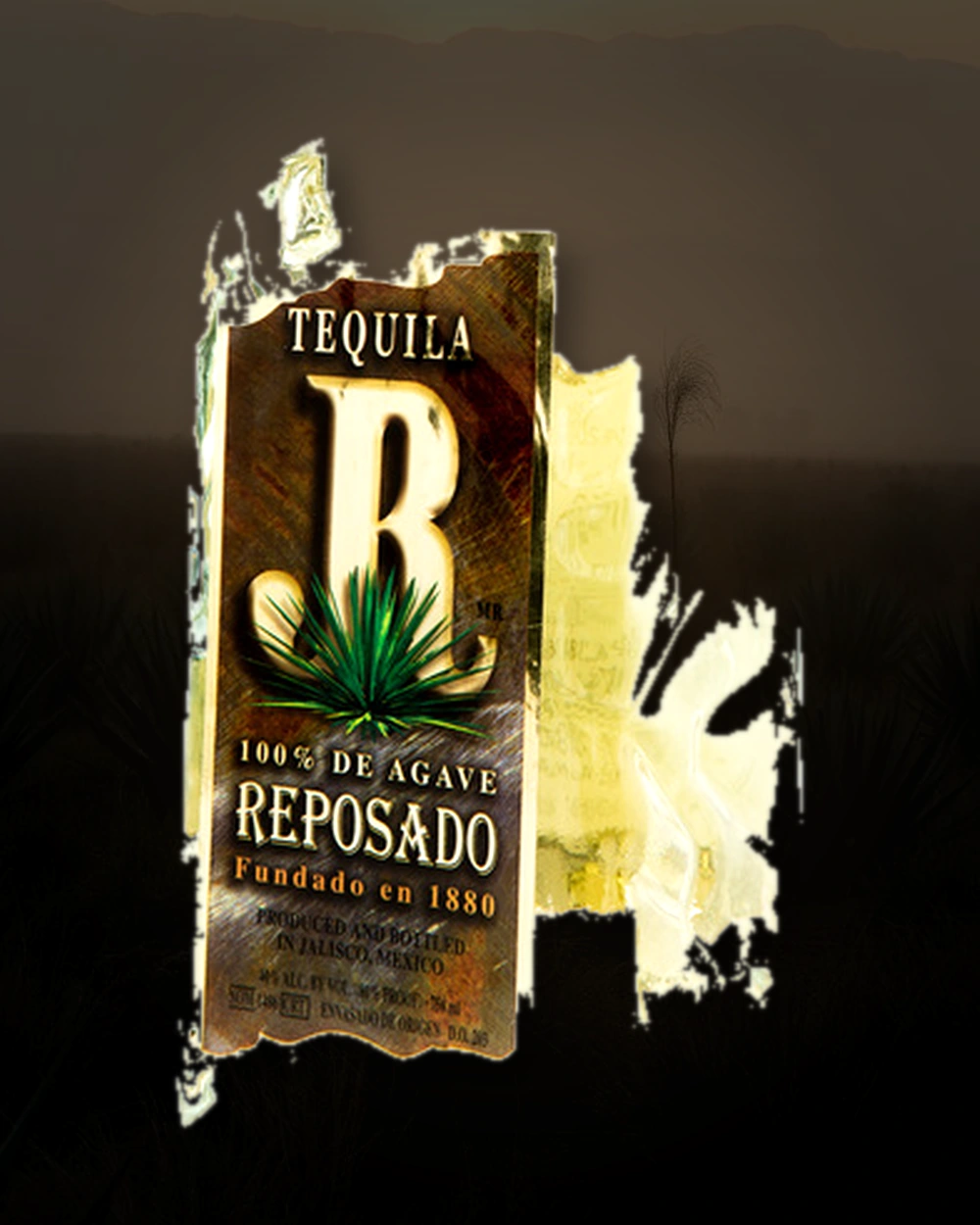 JR Tequila Reposado bottle