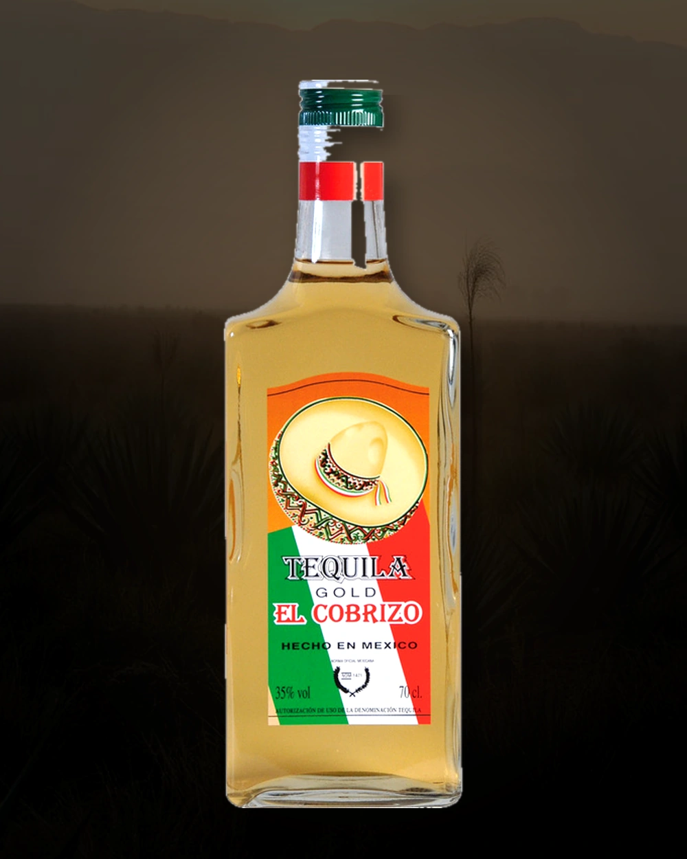 El Cobrizo Tequila Gold bottle