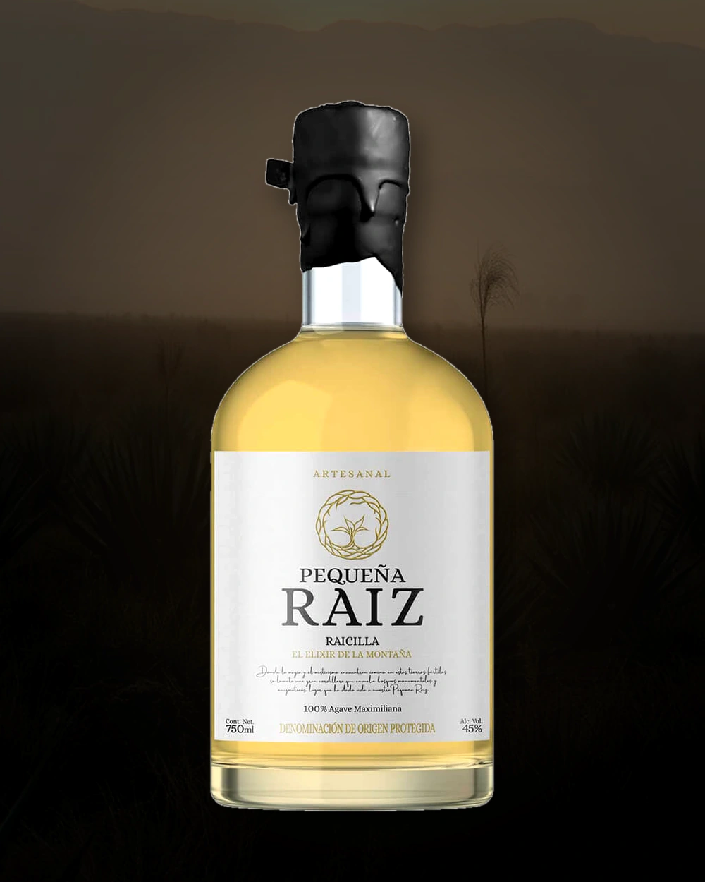 Pequeña Raiz Raicilla Reposado bottle