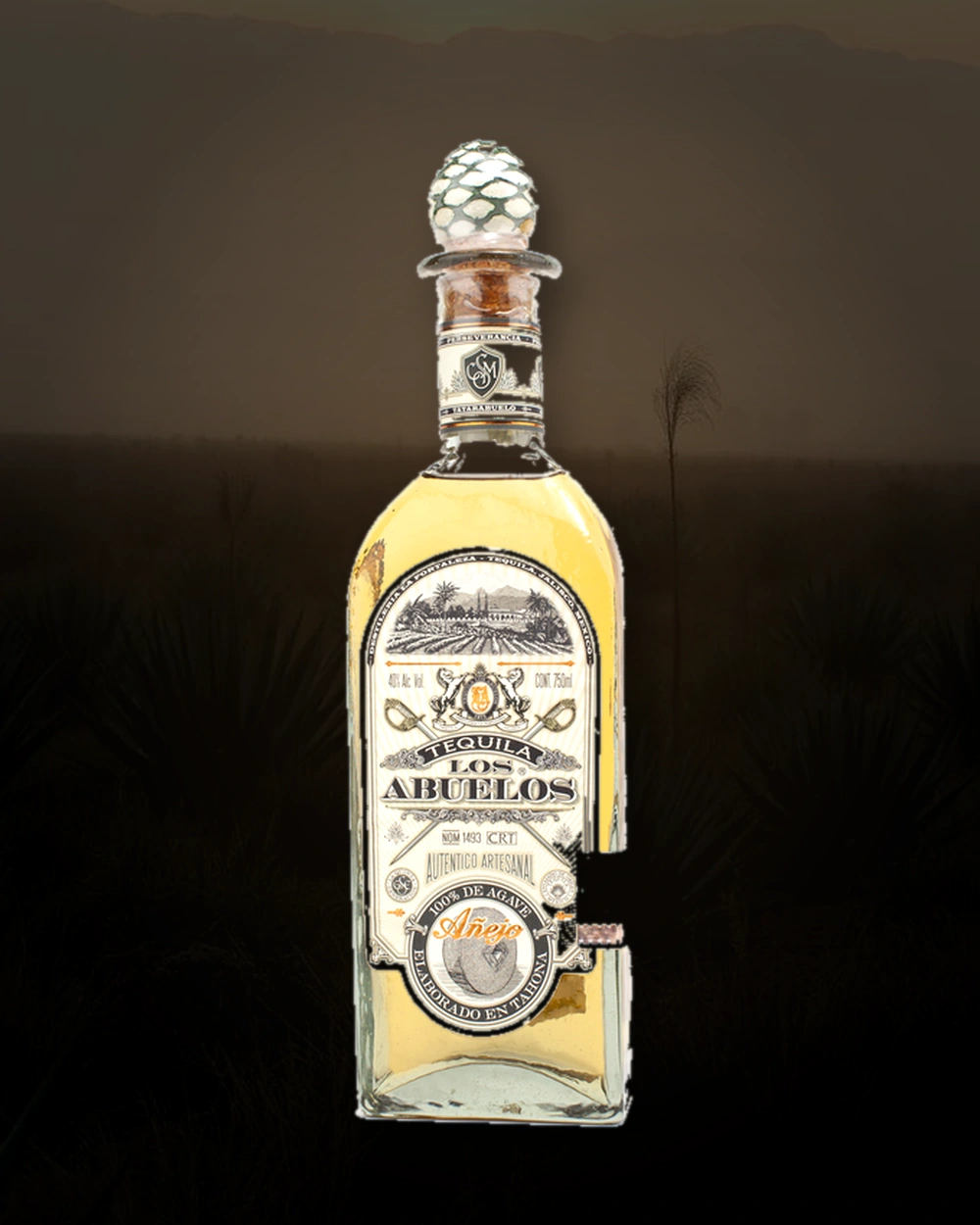 Los Abuelos Añejo bottle