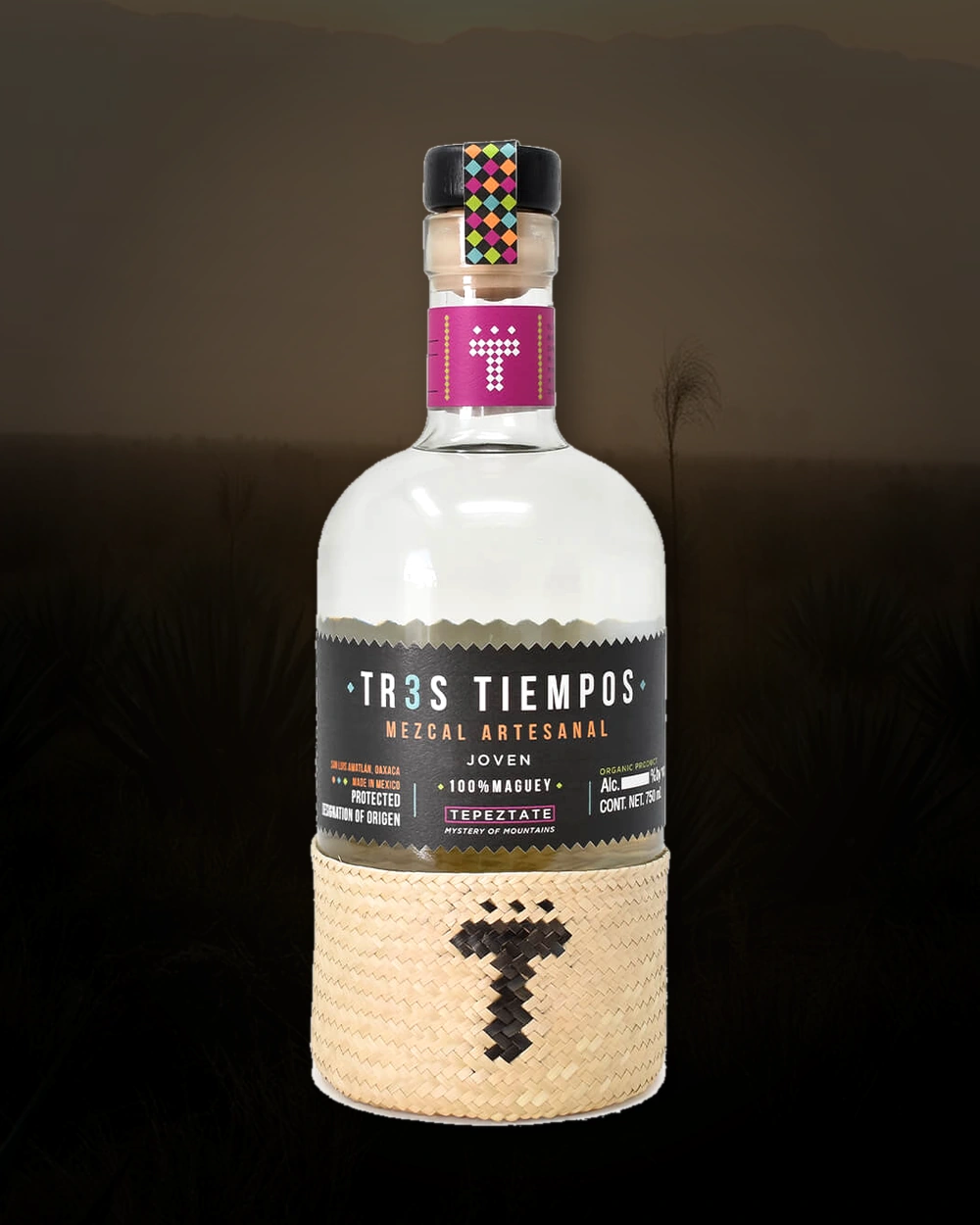 Tr3s Tiempos Tepeztate – Diego Lucas Garcia bottle