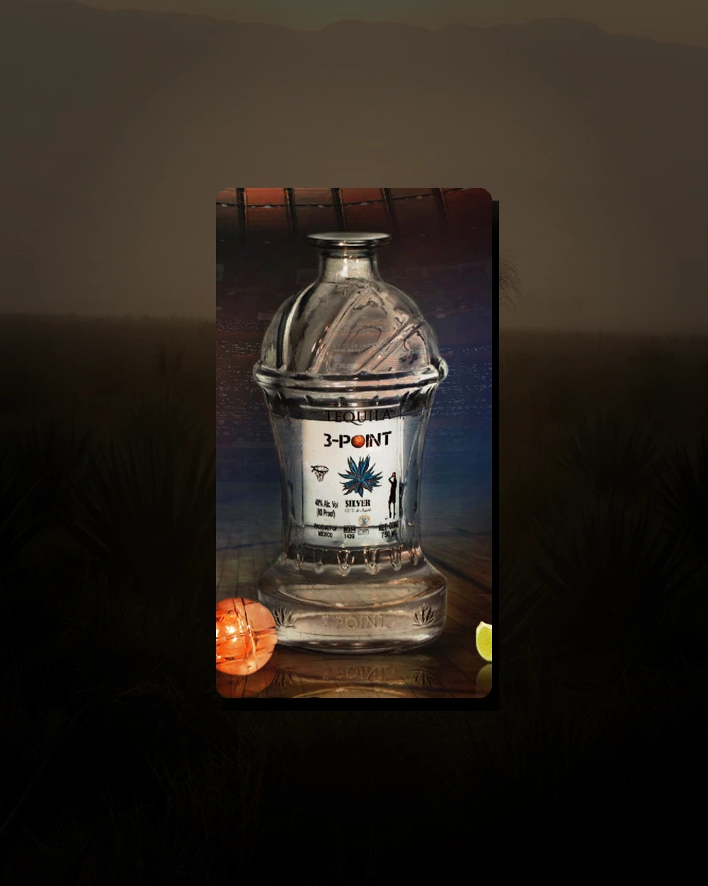 3-Point Silver bottle