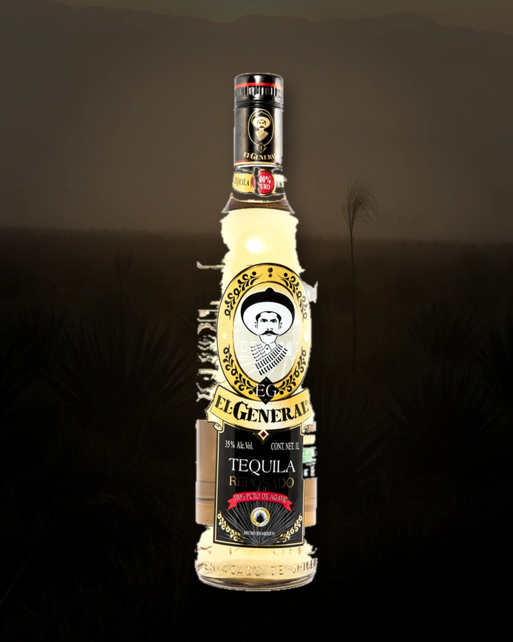 El General Reposado bottle