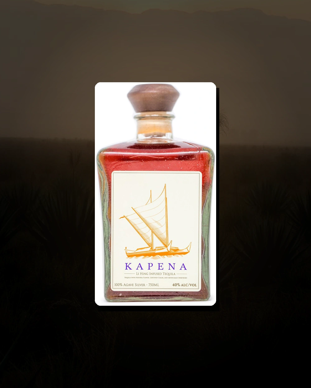 Kapena Li Hing Infused Tequila bottle