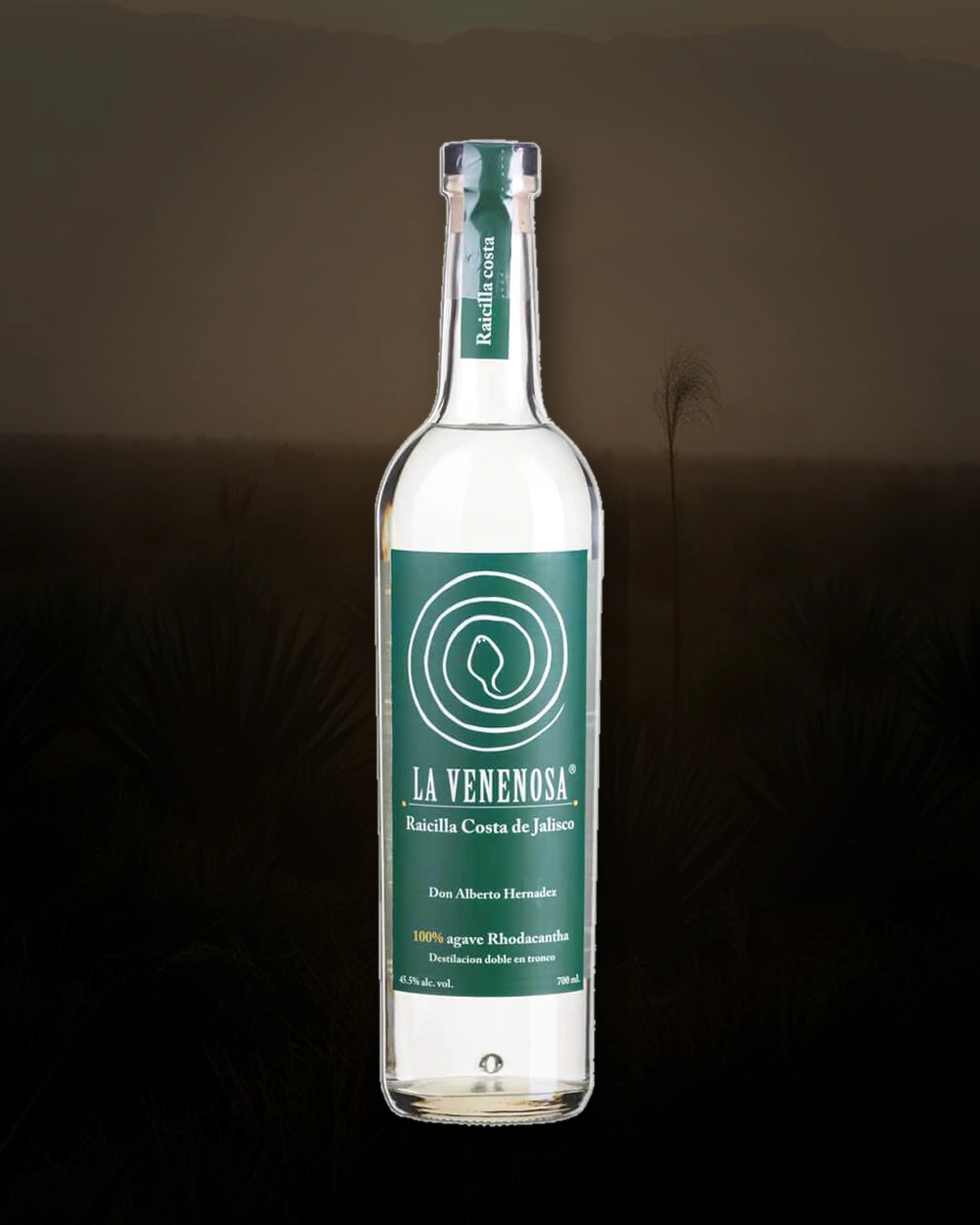 La Venenosa Raicilla Costa bottle