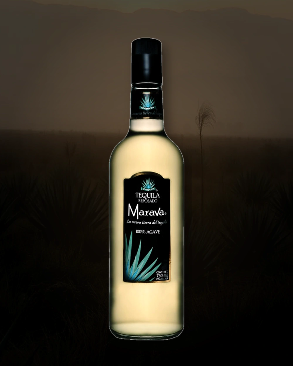 Tequila Marava Reposado bottle