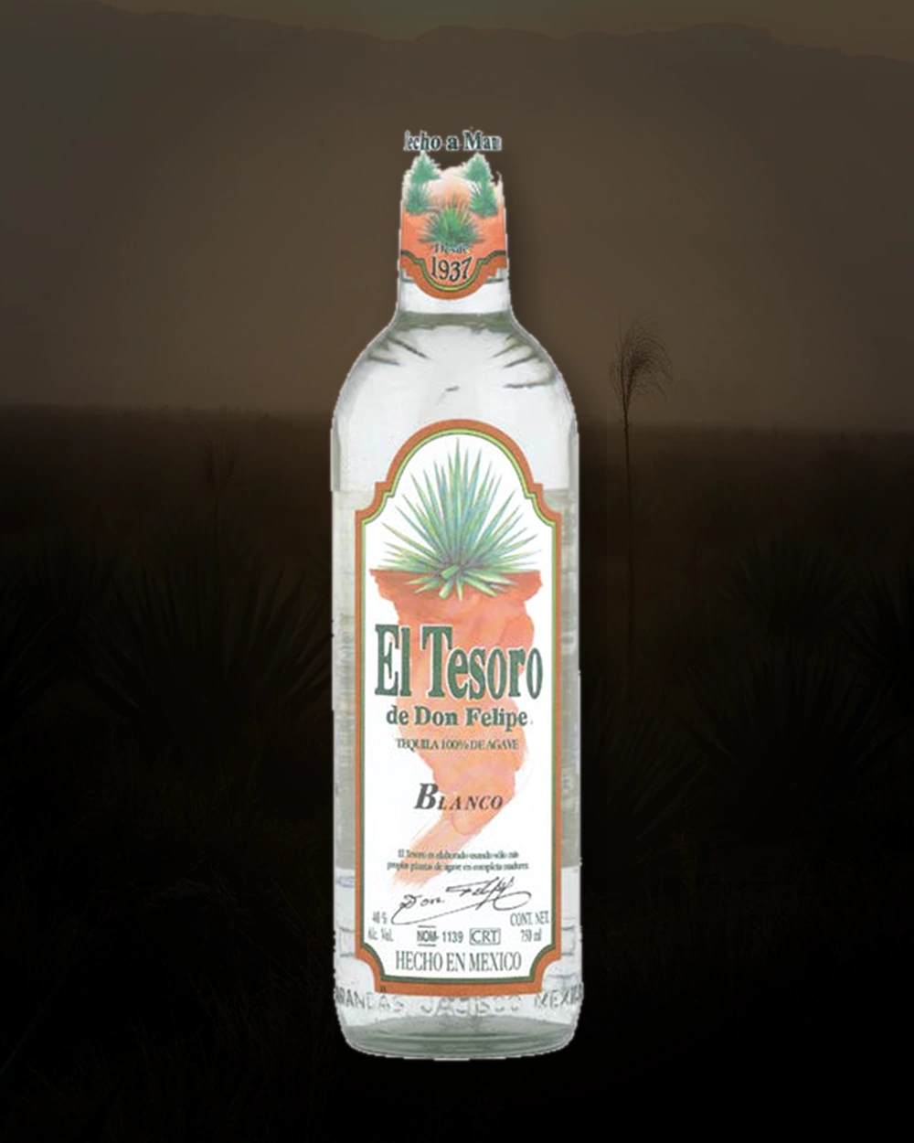 El Tesoro Blanco (White Label) bottle