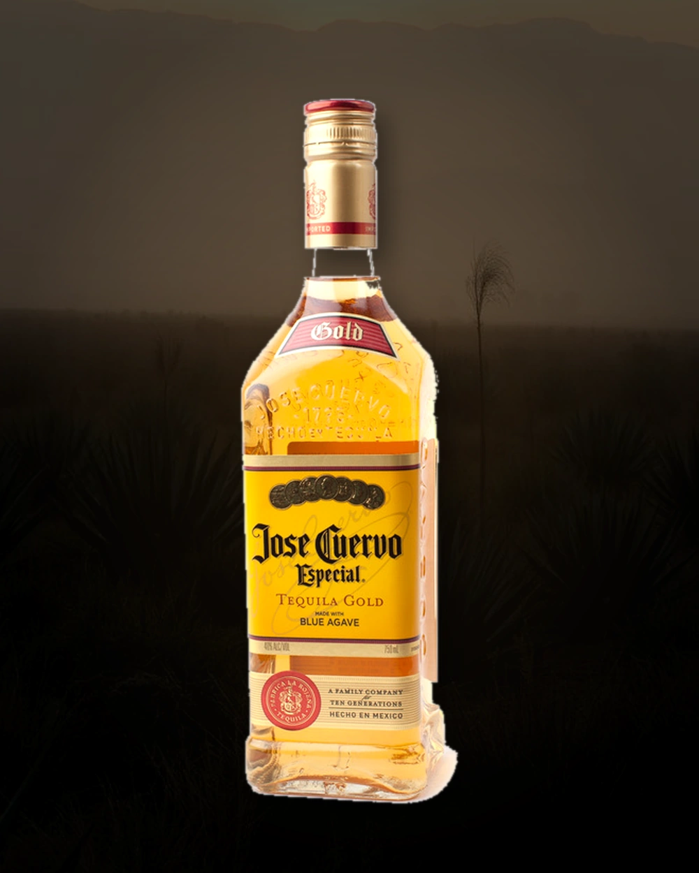Jose Cuervo Especial Gold bottle