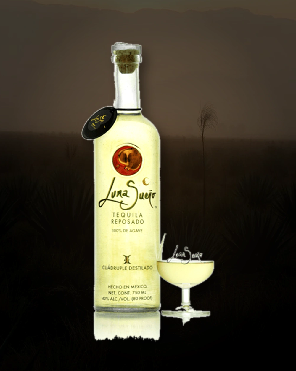 Luna Sueño Reposado bottle