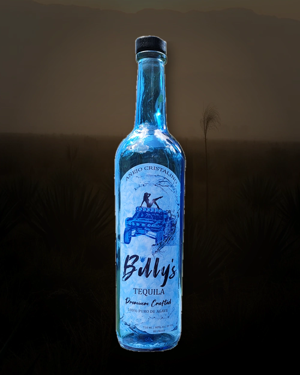 Baja Billy Tequila Añejo Cristalino bottle