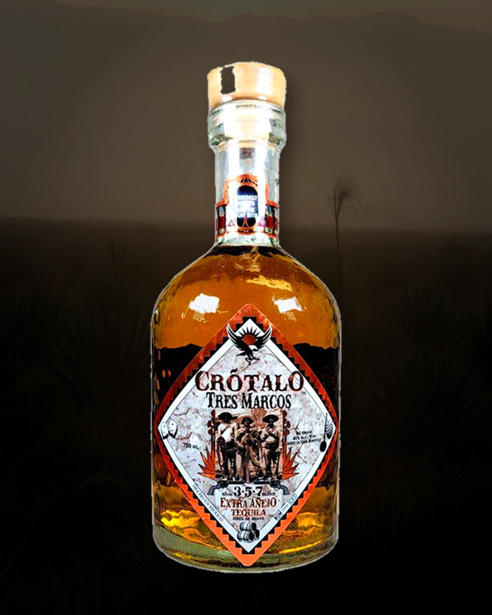 Crotalo Tres Marcos 3-5-7 Extra Añejo bottle