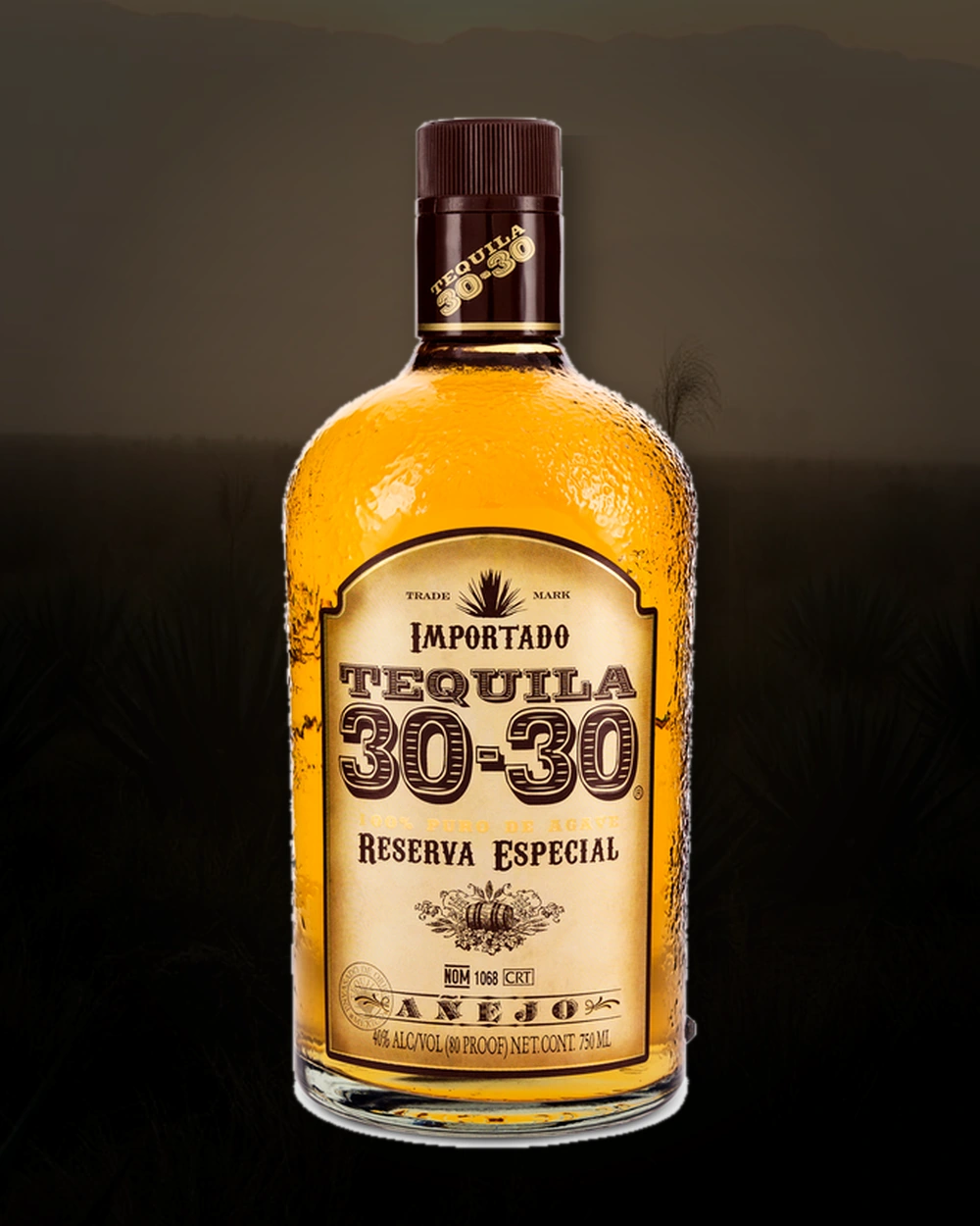 Tequila 30-30 Añejo bottle