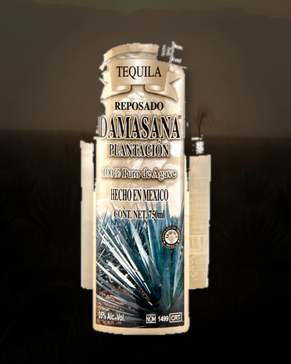 Damasana Plantación Reposado bottle
