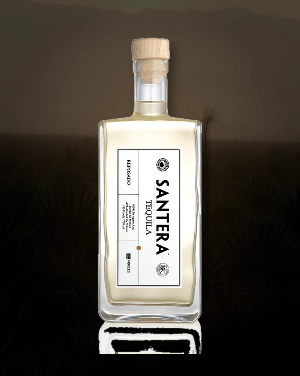 Santera Tequila Reposado bottle