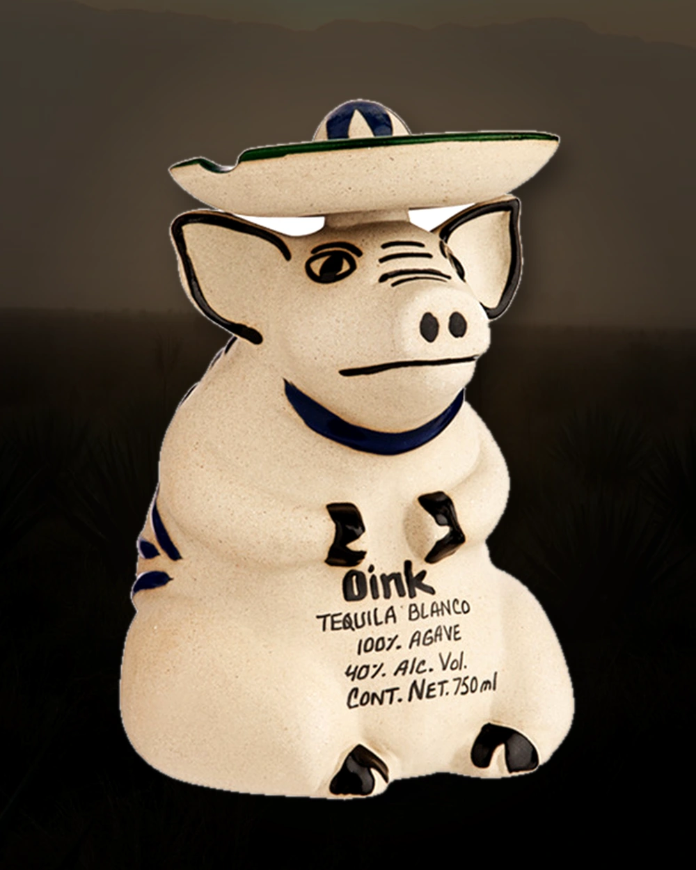 Tequila Oink Blanco bottle