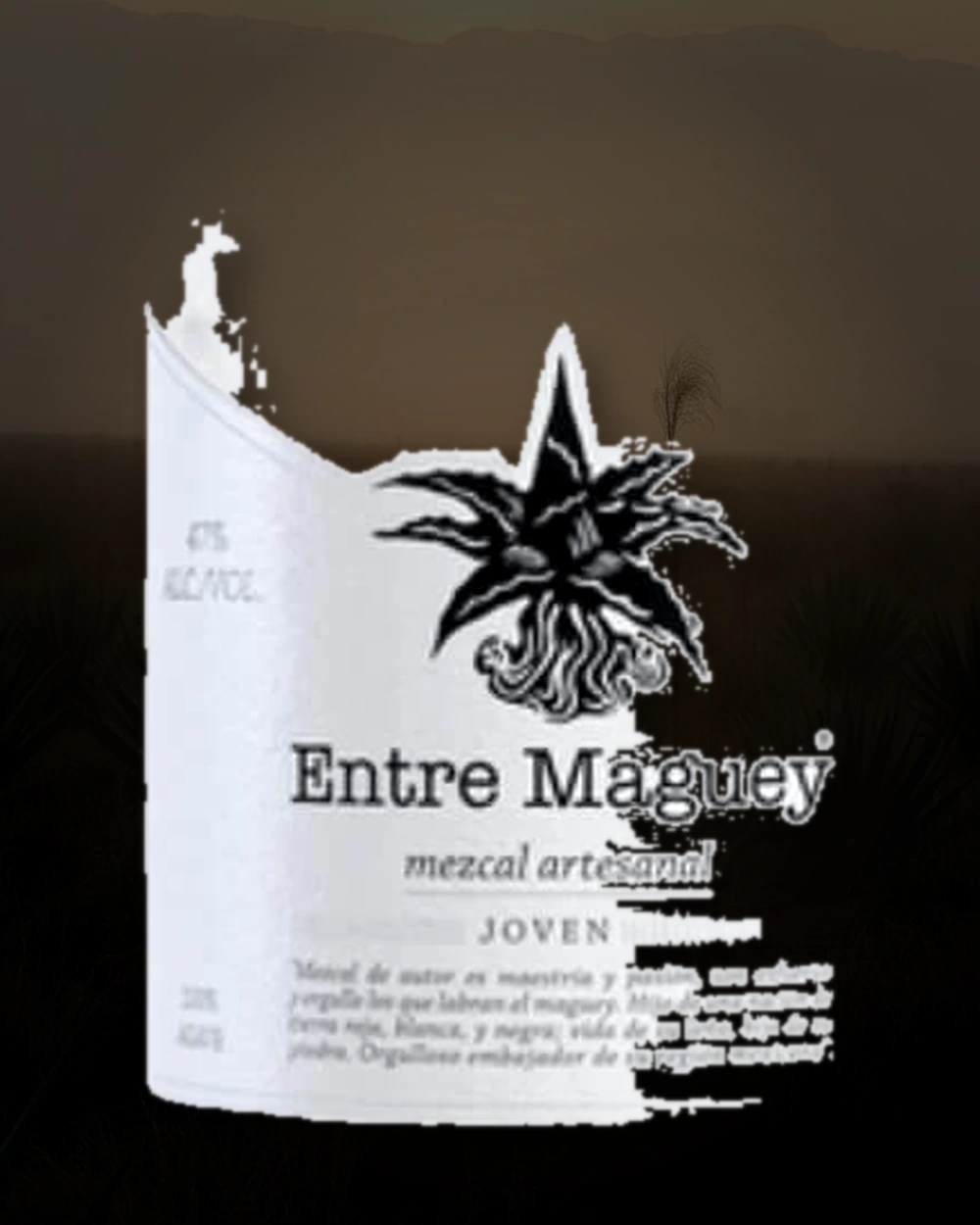 Entre Maguey Papalote – Ediberto López bottle