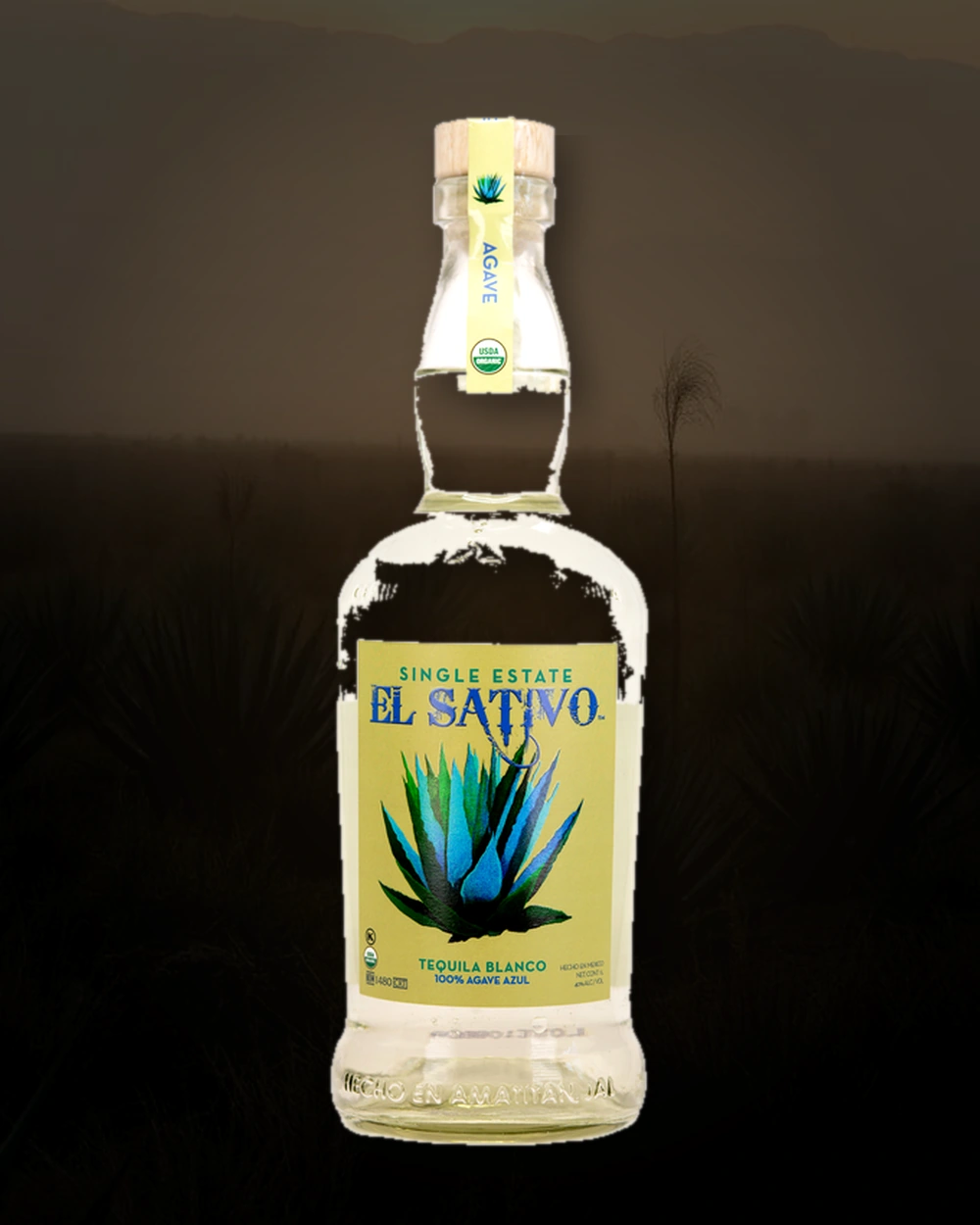 El Sativo Organic Tequila Blanco bottle