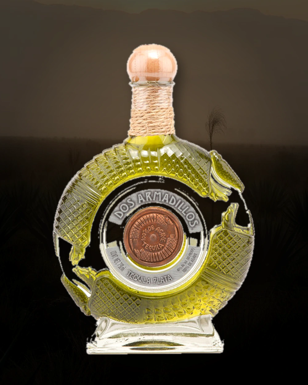 Dos Armadillos Plata bottle