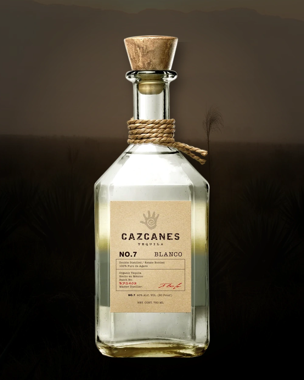Cazcanes No. 7 Blanco bottle