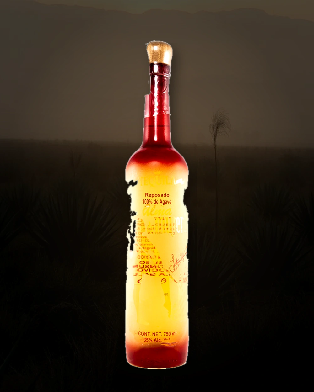 Con Alma de Mujer Tequila Reposado bottle