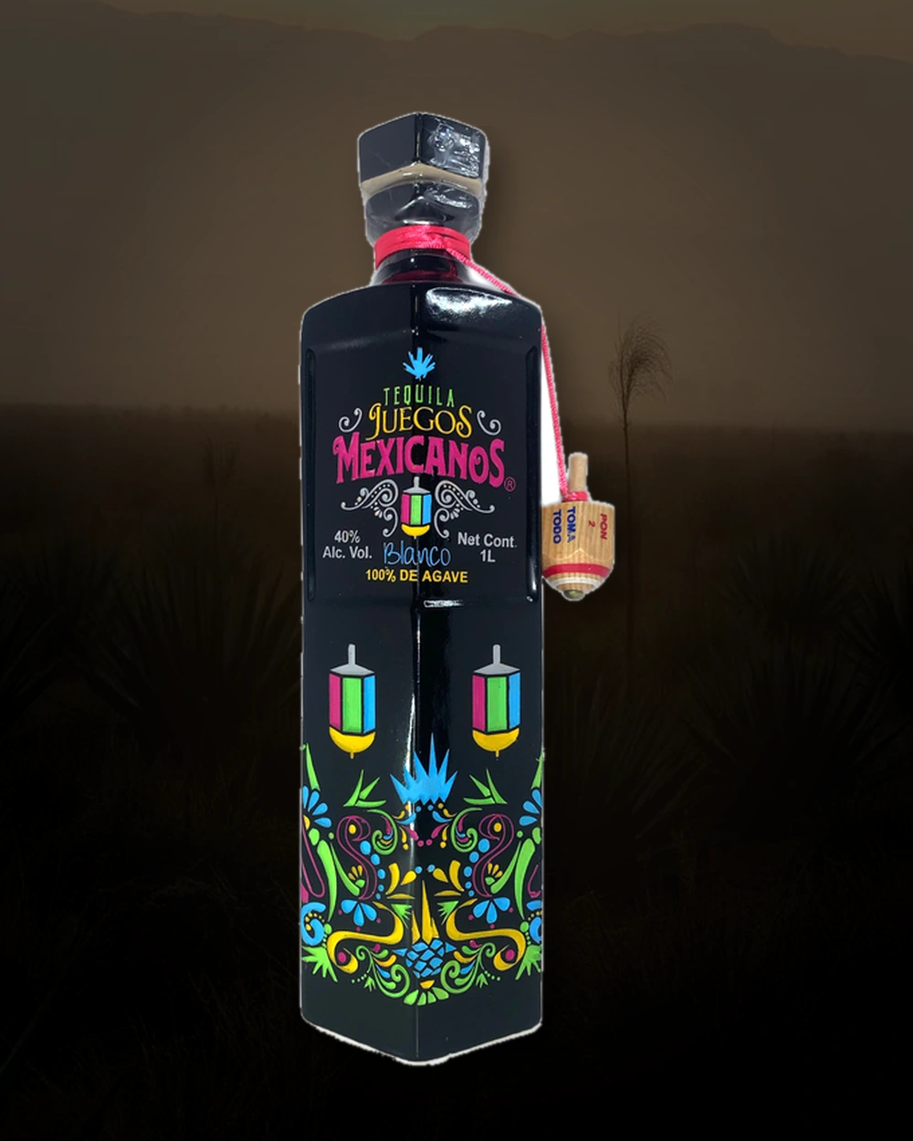 Juegos Mexicanos Tequila Banco bottle