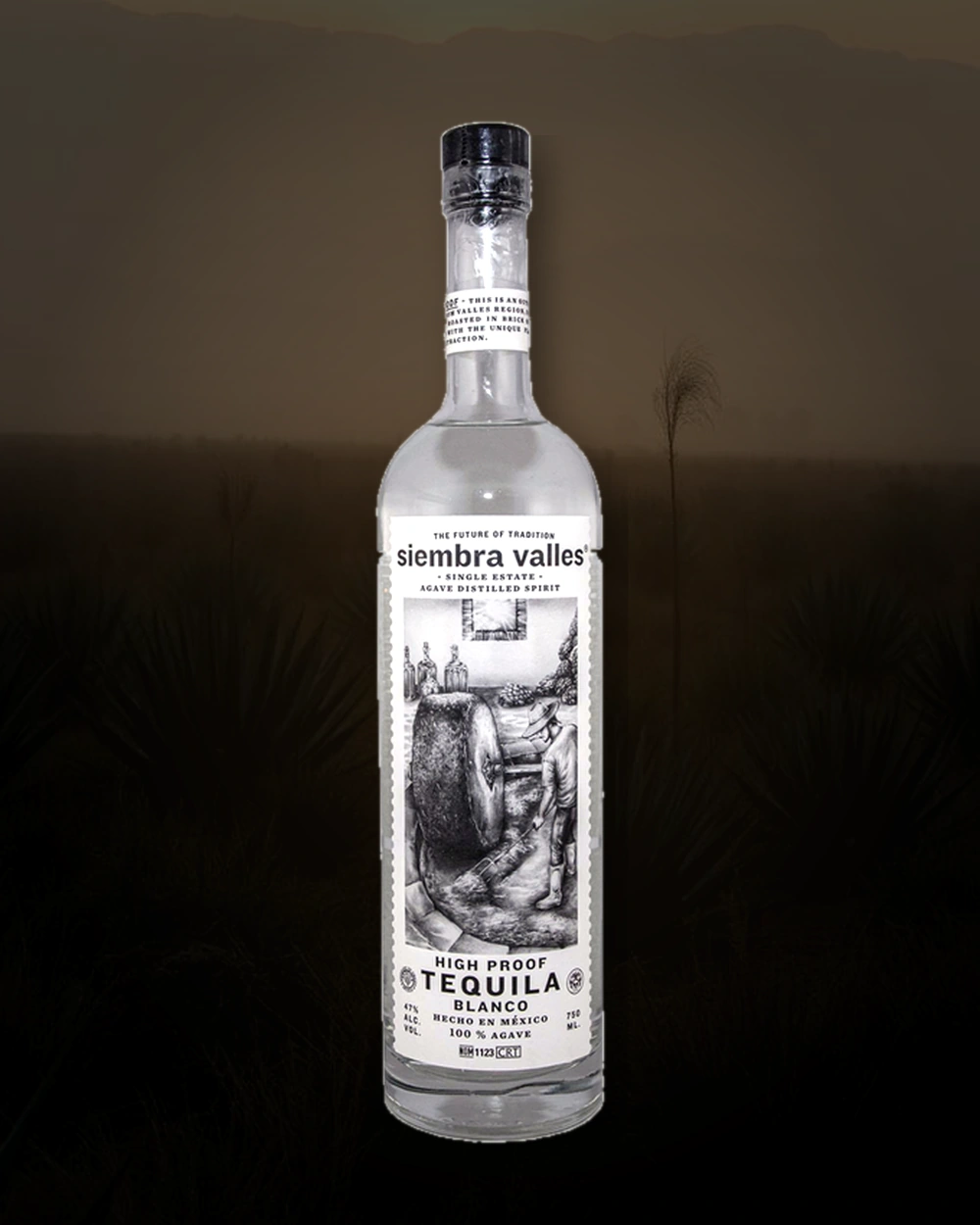 Siembra Valles High Proof Blanco bottle