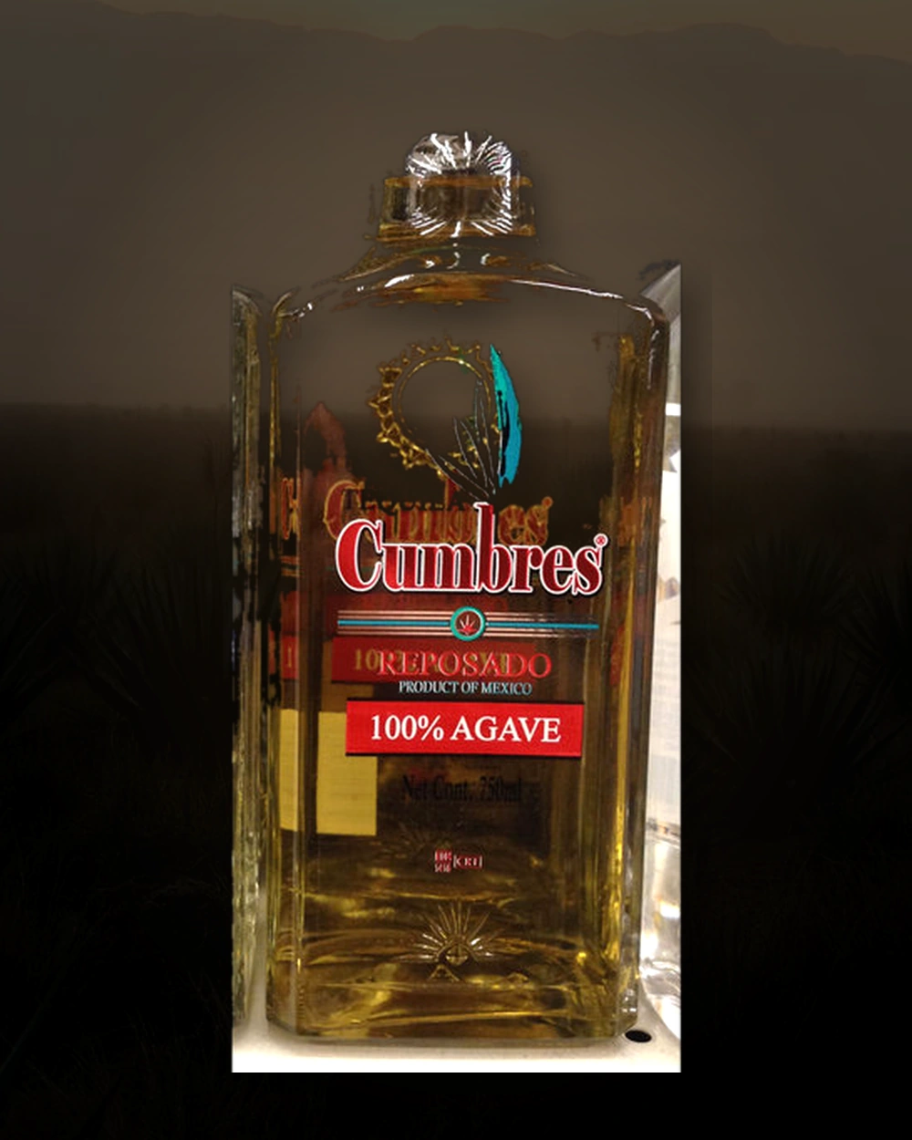 Tequila Cumbres Reposado bottle