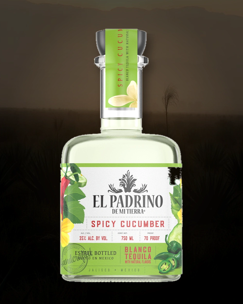 El Padrino de Mi Tierra Spicy Cucumber bottle