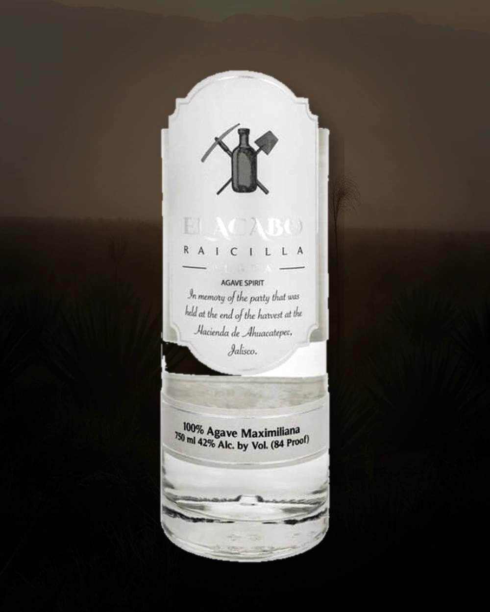 El Acabo Plata Raicilla Maximiliana bottle