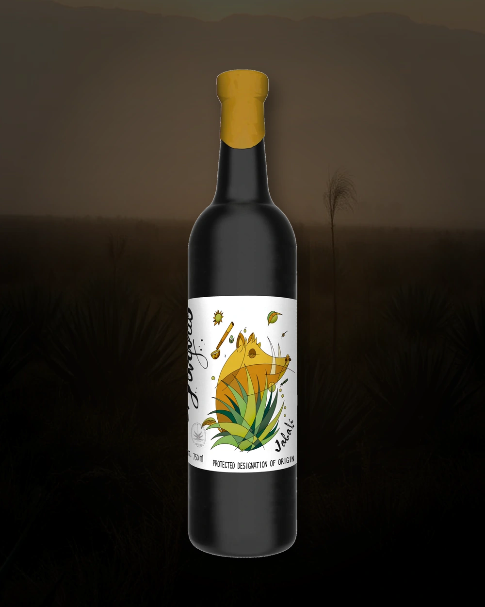 El Jolgorio Jabali bottle