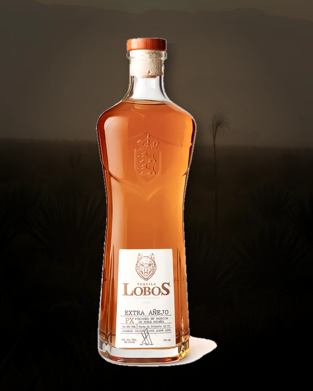 Tequila Lobos 1707 Extra Añejo bottle