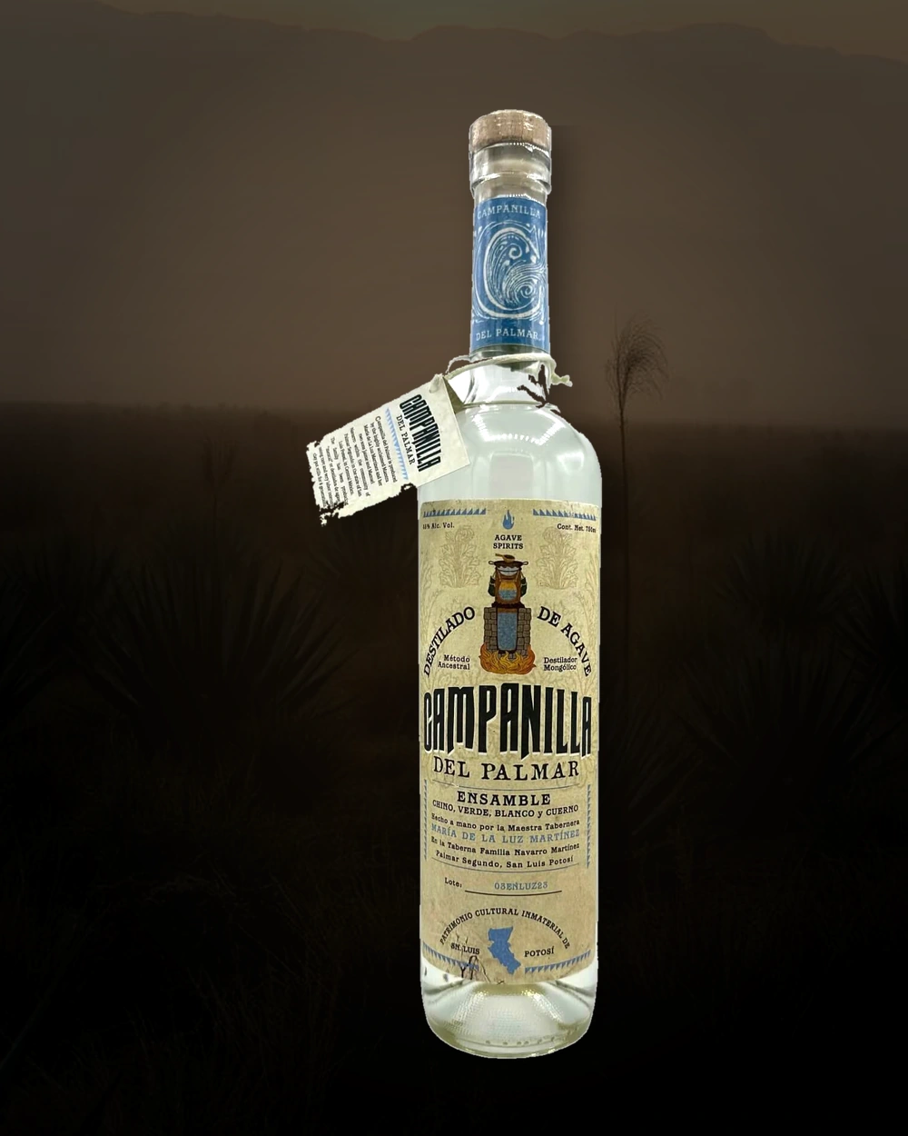 Campanilla del Palmar Chino, Verde, Blanco, Cuerno – M. Maria de la Luz bottle