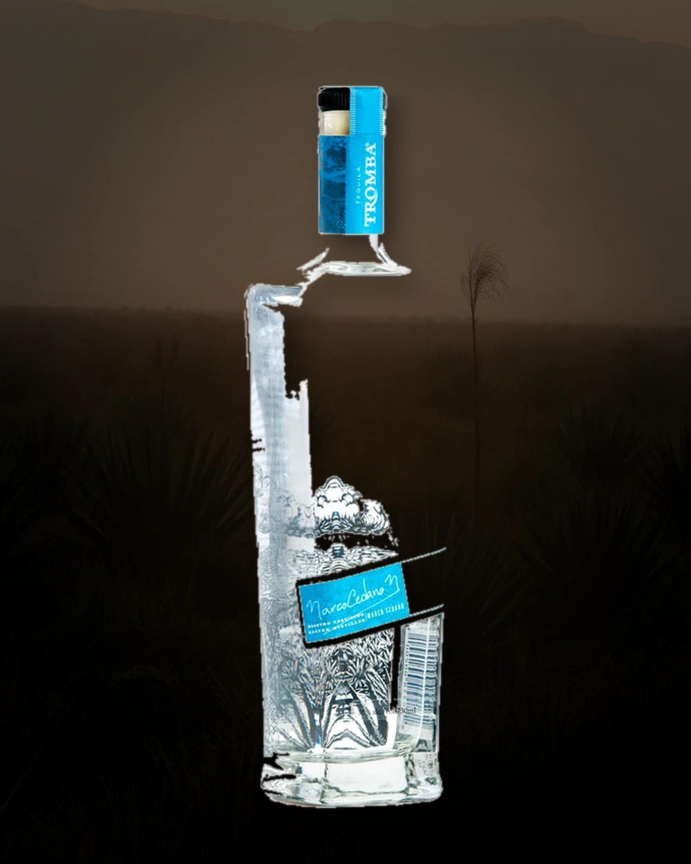 Tequila Tromba Blanco bottle