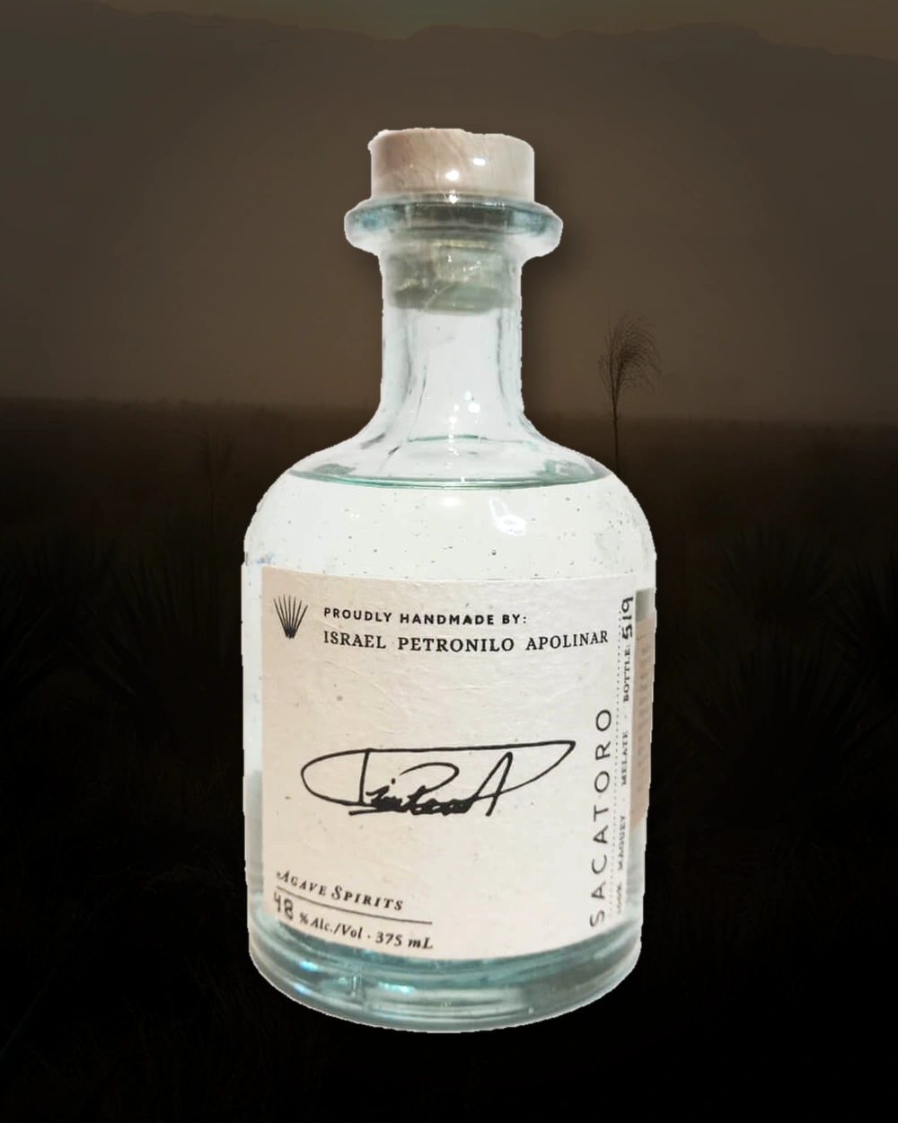 Maguey Melate Sacatoro – Israel Petronilo Apolinar bottle