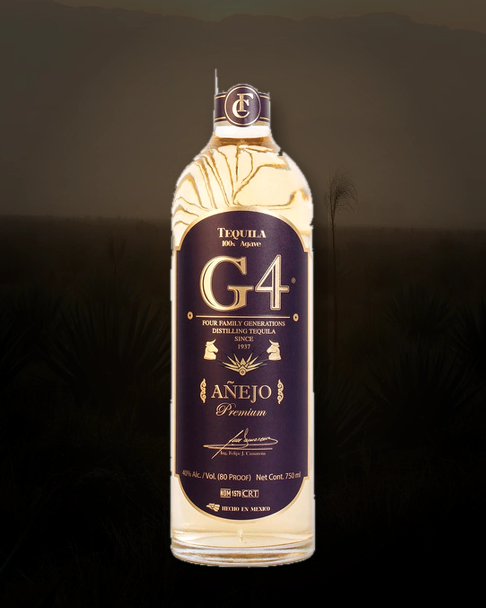 Tequila G4 Añejo bottle