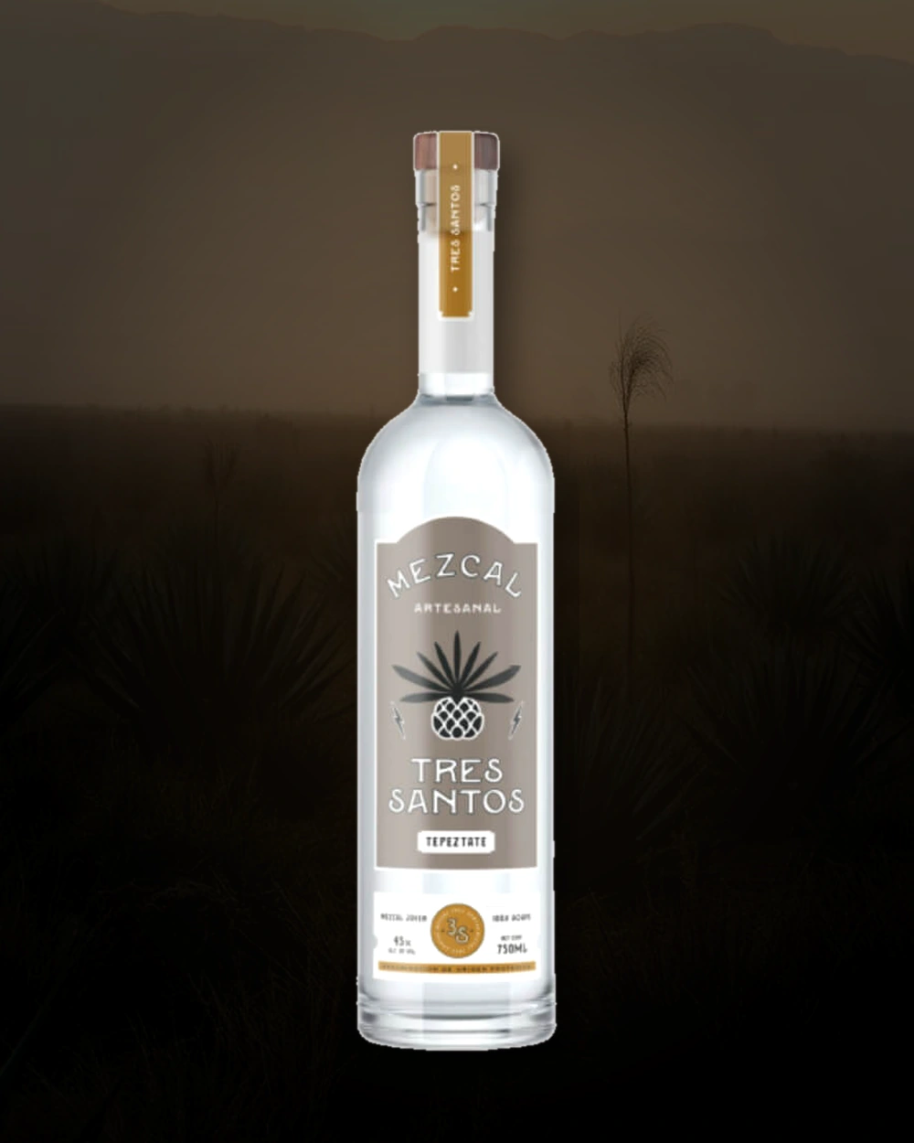 Tres Santos Tepeztate bottle