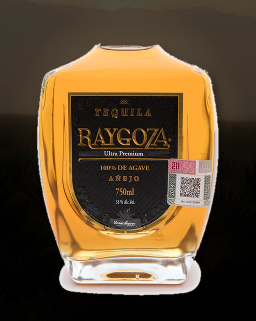 Tequila Raygoza Añejo bottle