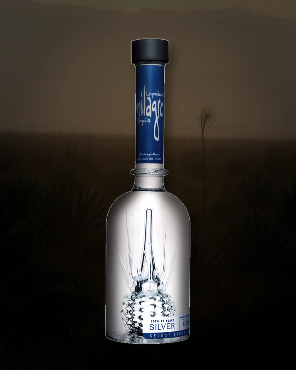 Milagro Select Barrel Reserve Silver bottle