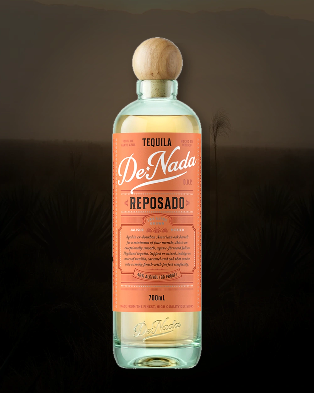 De-Nada Tequila Reposado bottle