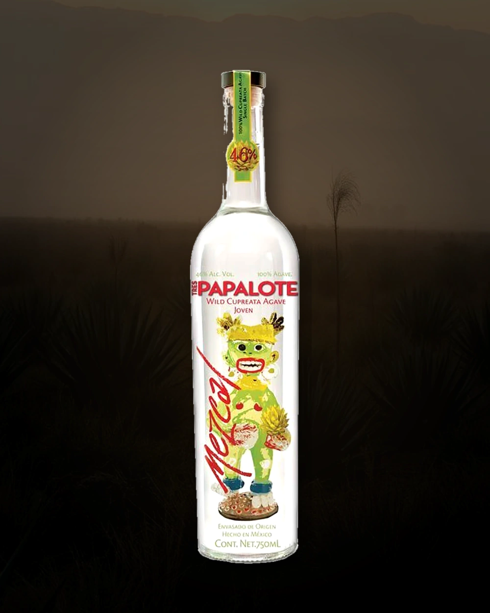 Tres Papalote Wild Cupreata bottle