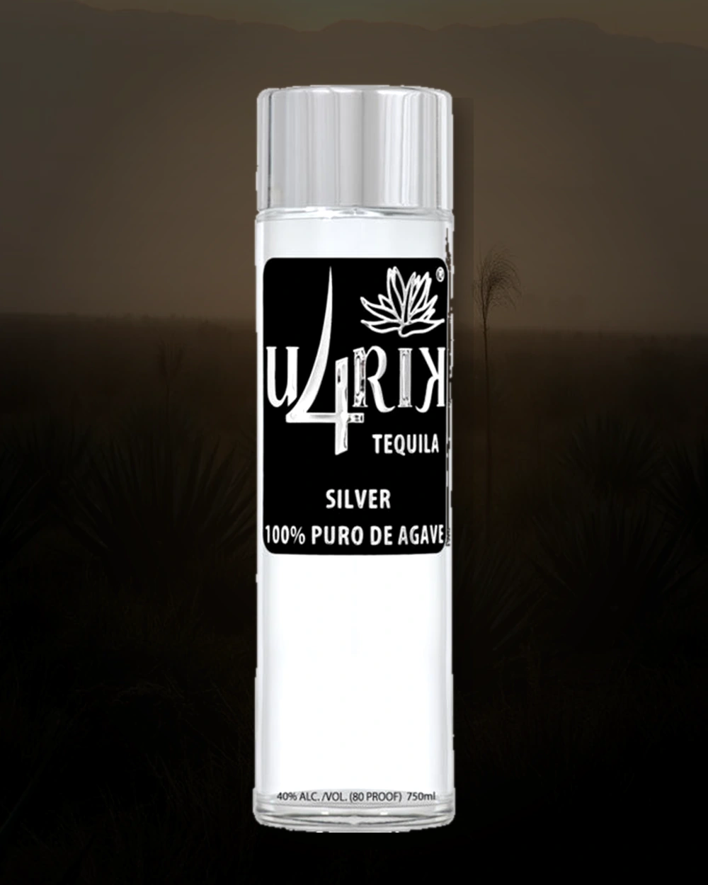 U4RIK Tequila Silver bottle