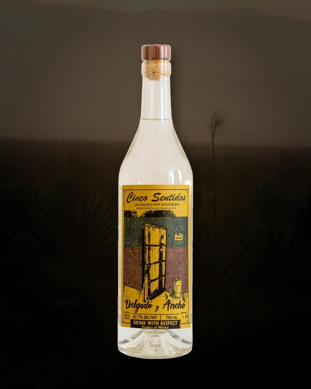 Cinco Sentidos Delgado y Ancho bottle