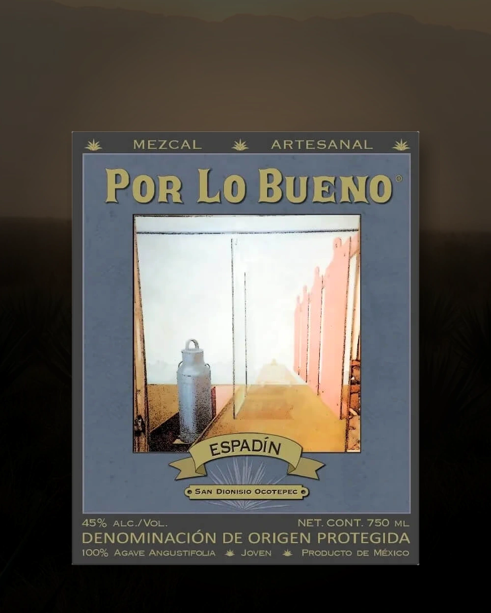 Por Lo Bueno Espadin bottle